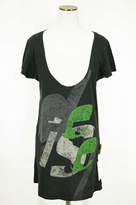 DIESEL (ディーゼル) プリントUネックカットソー レディース トップス