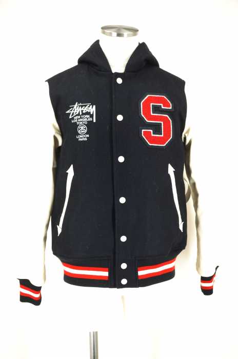 STUSSY （ステューシー） Sロゴワッペン付き フード メンズ アウター
