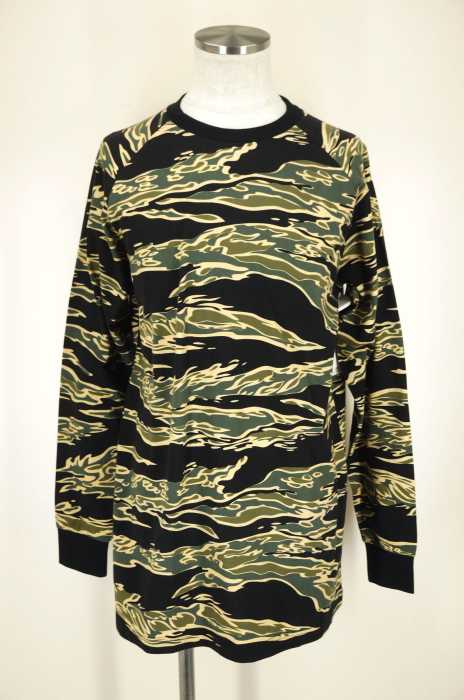 BLVCK SCVLE　 （ブラックスケール） タイガーカモ柄ロンT メンズ トップス