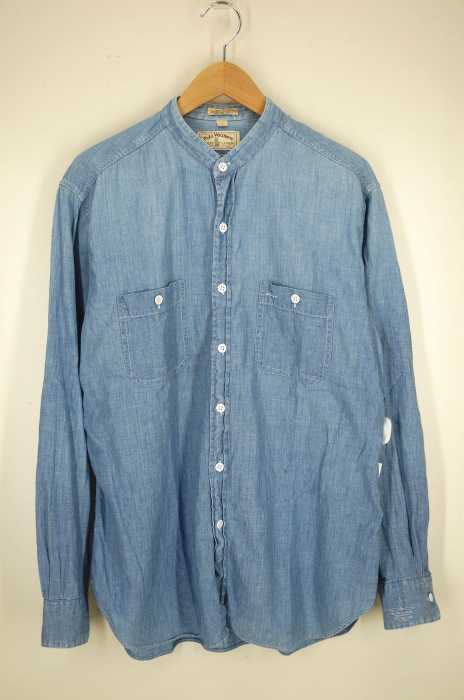 Polo Western RALPH LAUREN(ポロウエスタンラルフローレン) バンドカラーシャンブレーシャツ メンズ トップス