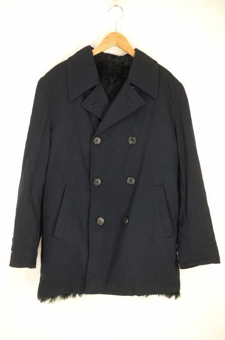 COMME des GARCONS HOMME (コムデギャルソンオム) AD2002 裏ファーキャンバスPコート メンズ アウター