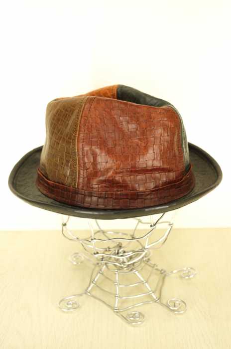 NEW YORK HAT（ニューヨークハット） レザー切替し ハット メンズ 帽子