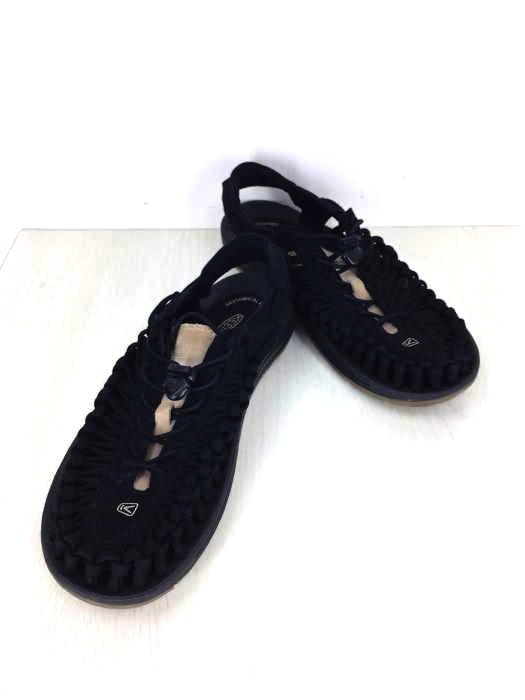 KEEN(キーン) KEEN UNEEK FLAT M BLACK/INCENSE メンズ シューズ