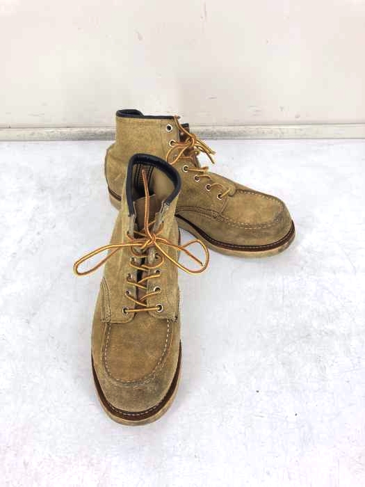 RED WING(レッドウィング) 刺繍羽タグ クラッシックモック スウェード ワーク ブーツ メンズ シューズ