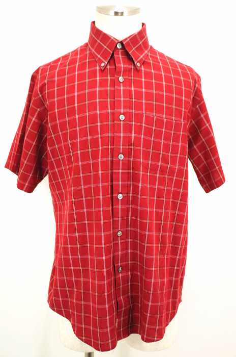 VAN HEUSEN（ヴァンヒューゼン） チェック柄半袖ボタンダウンシャツ メンズ トップス