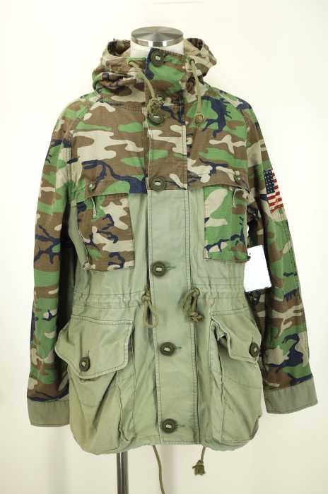 DENIM & SUPPLY RALPH LAUREN （デニムアンドサプライ ラルフローレン） カモ柄切替マウンテンパーカー メンズ アウター