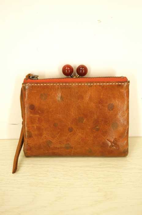 Ain Soph （アインソフ） レザードット柄二つ折りがま口財布 メンズ