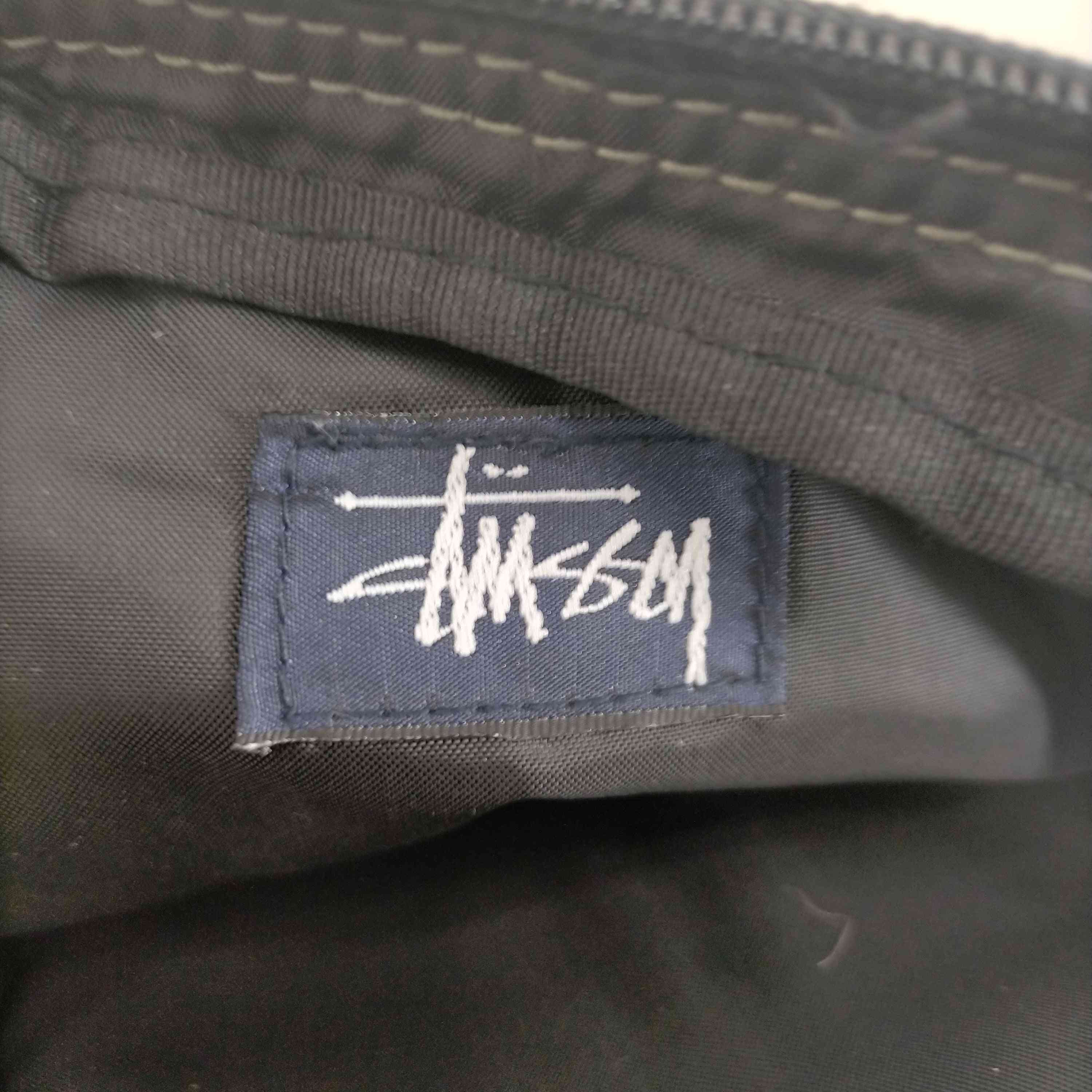 Stussy(ステューシー)90s 紺タグ 総柄 マルチポケットショルダーバッグ  