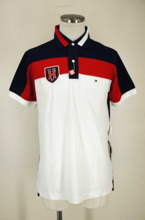 TOMMY HILFIGER （トミーヒルフィガー） ワッペン付きポロシャツ メンズ トップス