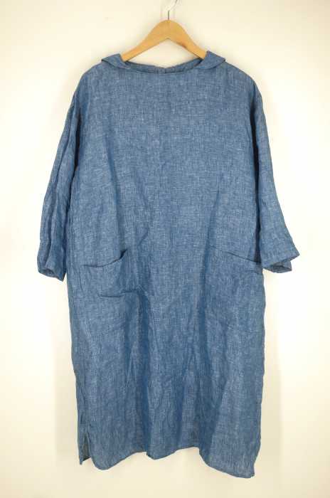 nest Robe （ネストローブ） シェルボタンリネンワンピース レディース ワンピース