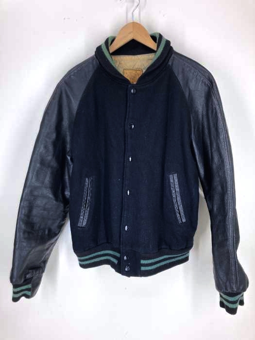 Golden bear（ゴールデンベアー） 革タグ レザー切替し スタジャン メンズ アウター