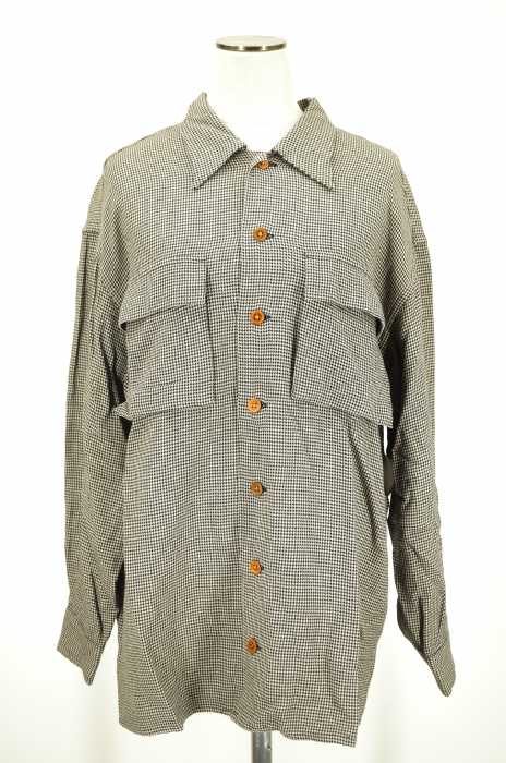 RALPH LAUREN COUNTRY (ラルフローレンカントリー) 千鳥柄格子レーヨンシャツ レディース トップス