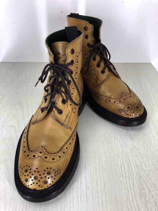 Trickers（トリッカーズ） MALTON バーニッシュ×コマンドカントリーブーツ メンズ シューズ