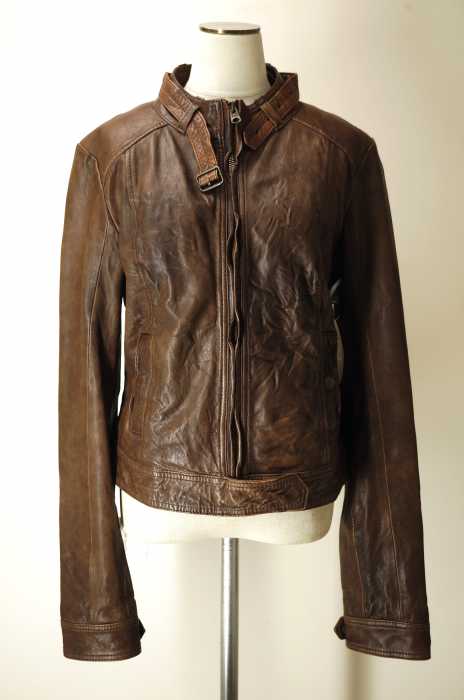 Abercrombie & Fitch (アバクロンビーアンドフィッチ) シングルライダースジャケット レザージャケット レディース アウター
