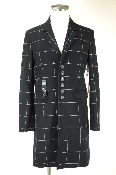 SHAREEF （シャリーフ） WINDOWPANE CHESTER COAT メンズ アウター