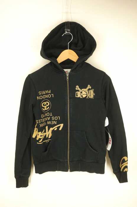 STUSSY （ステューシー） ジップアップパーカー　ワールドツアー レディース トップス
