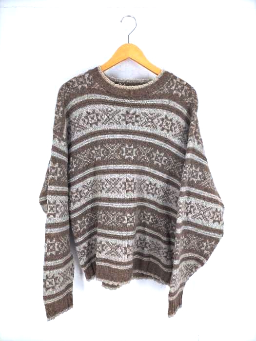 CABIN FEVER(キャビンフィーバー)90S MADE IN U.S.A. ノルディック柄ウールニット 【中古】【ブランド古着バズストア