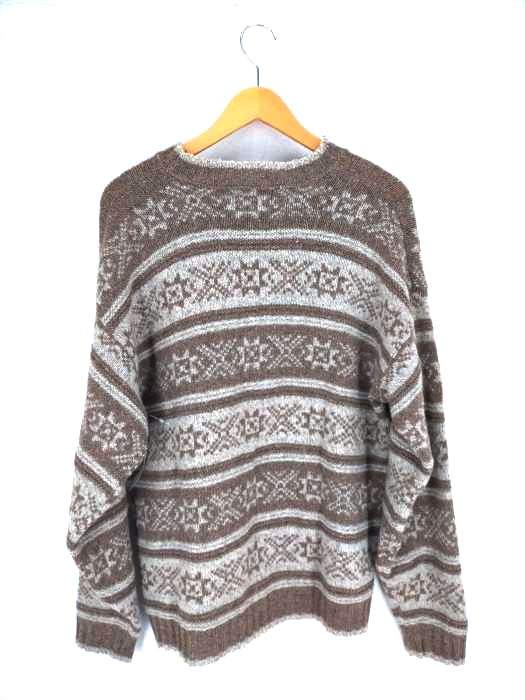 CABIN FEVER(キャビンフィーバー)90S MADE IN U.S.A. ノルディック柄ウールニット 【中古】【ブランド古着バズストア