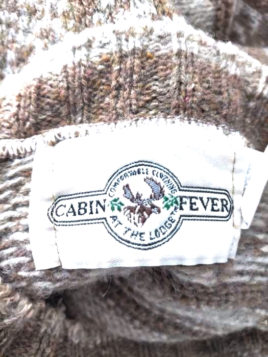 CABIN FEVER(キャビンフィーバー)90S MADE IN U.S.A. ノルディック柄ウールニット 【中古】【ブランド古着バズストア