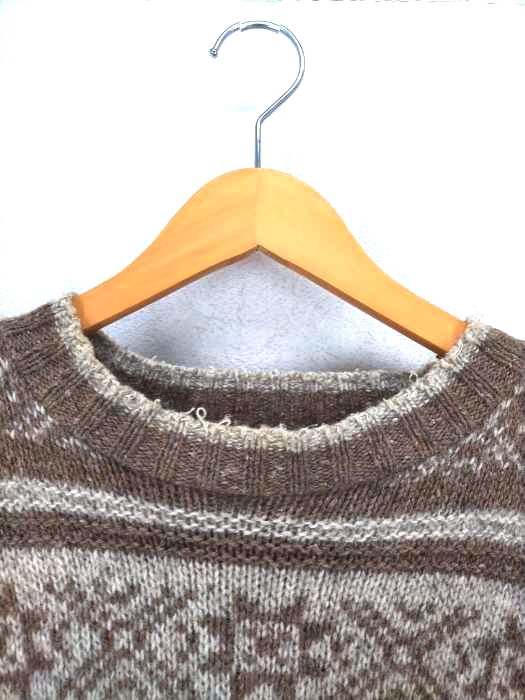 CABIN FEVER(キャビンフィーバー)90S MADE IN U.S.A. ノルディック柄ウールニット 【中古】【ブランド古着バズストア