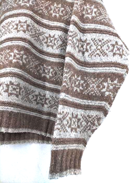 CABIN FEVER(キャビンフィーバー)90S MADE IN U.S.A. ノルディック柄ウールニット 【中古】【ブランド古着バズストア