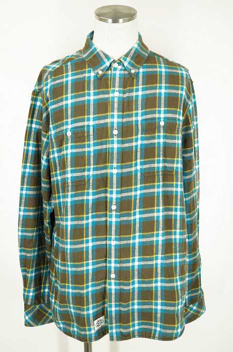 CROOKS&CASTLES （クルックスアンドキャッスルズ） チェックボタンダウンフランネルシャツ メンズ トップス