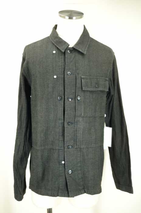 Engineered Garments (エンジニアードガーメンツ) ヘリンボーン柄ドーナツボタンシャツ メンズ トップス