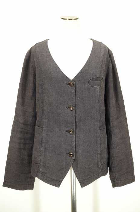 nest Robe (ネストローブ) リネン ノーカラージャケット レディース アウター