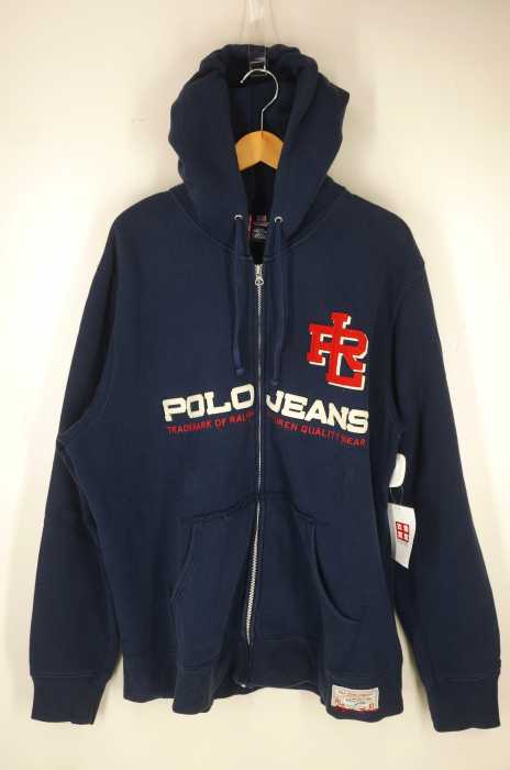 POLO JEANS COMPANY RALPH LAUREN （ポロジーンズカンパニーラルフローレン） ワッペン付き ジップアップパーカー メンズ トップス