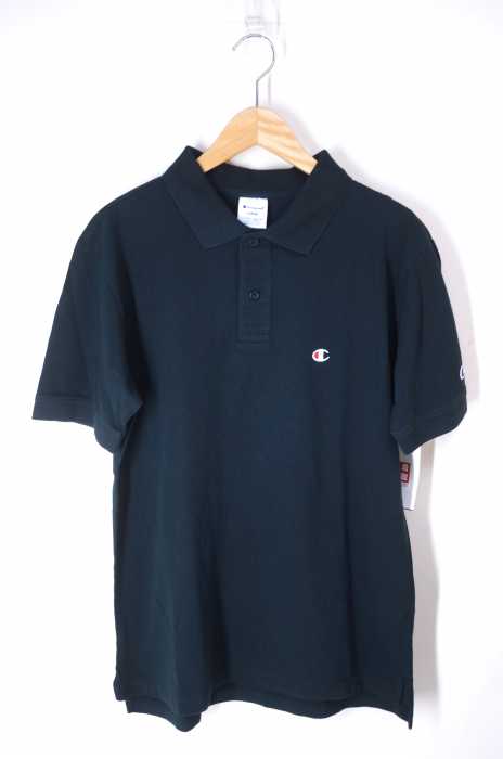 Champion（チャンピオン） 刺繍入り 鹿の子 ポロシャツ メンズ トップス
