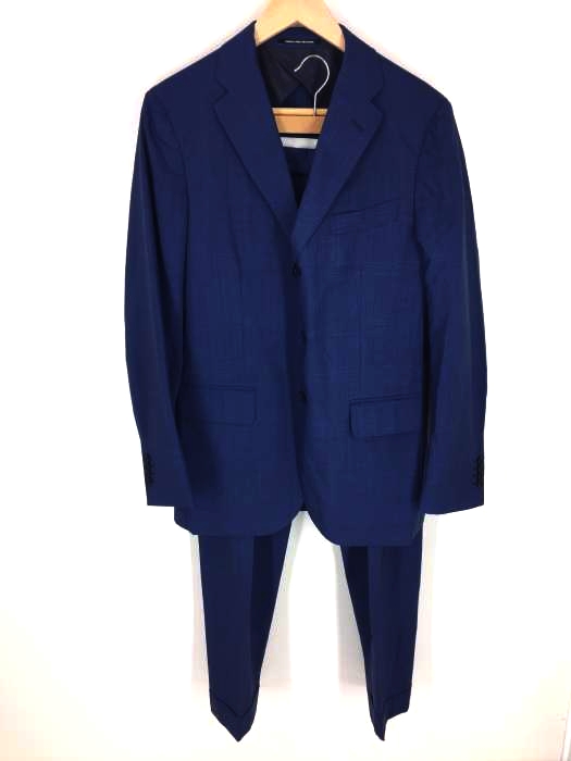 UNITED ARROWS green label relaxing(ユナイテッドアローズグリーンレーベルリラクシング) ウール シルク グレンチェック 3Bテーラードジャケット&テーパード 1プリーツ パンツ メンズ セットアップ