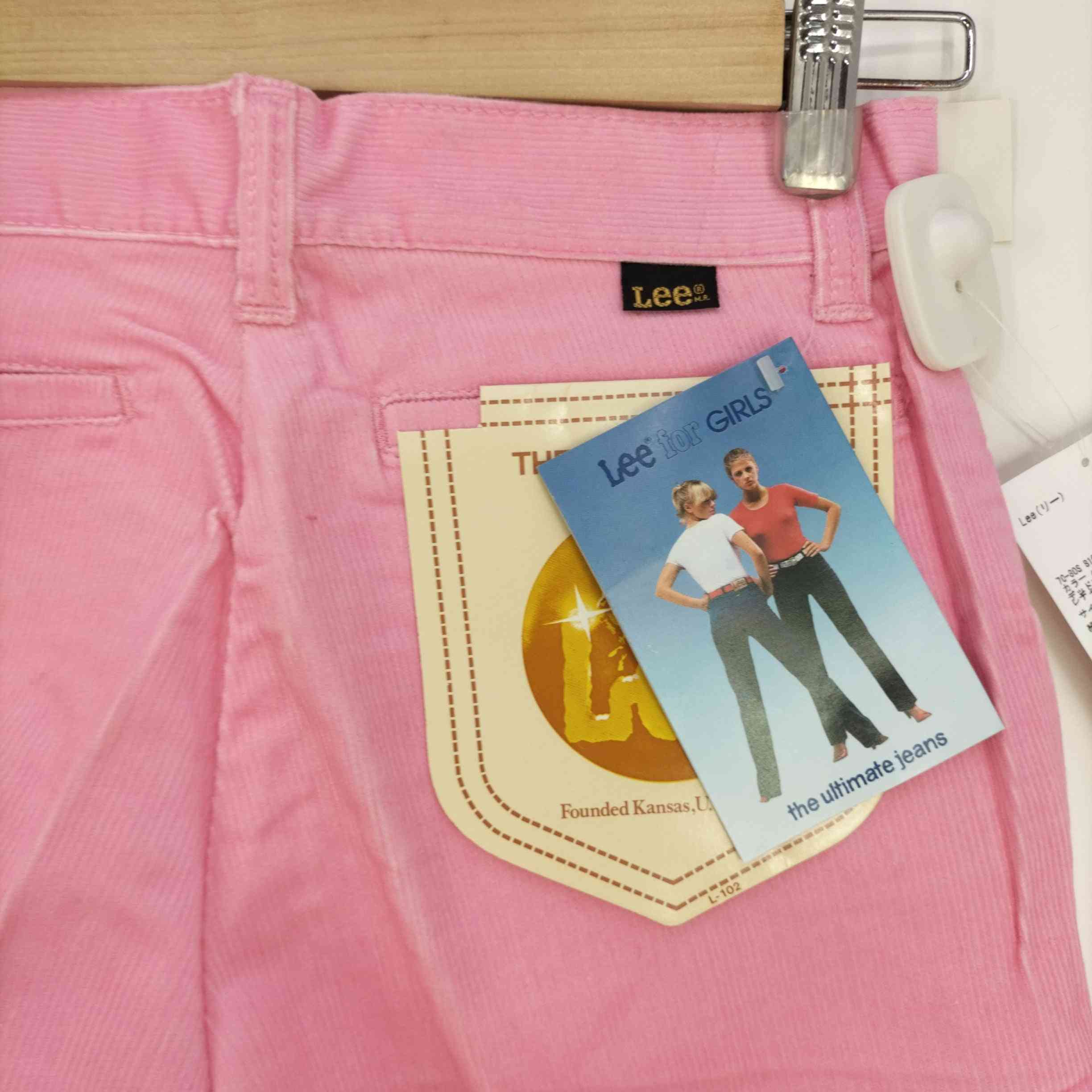 Lee(リー)70-80S 816 TONI JEANS コーデュロイ カラー パンツ ピンク 