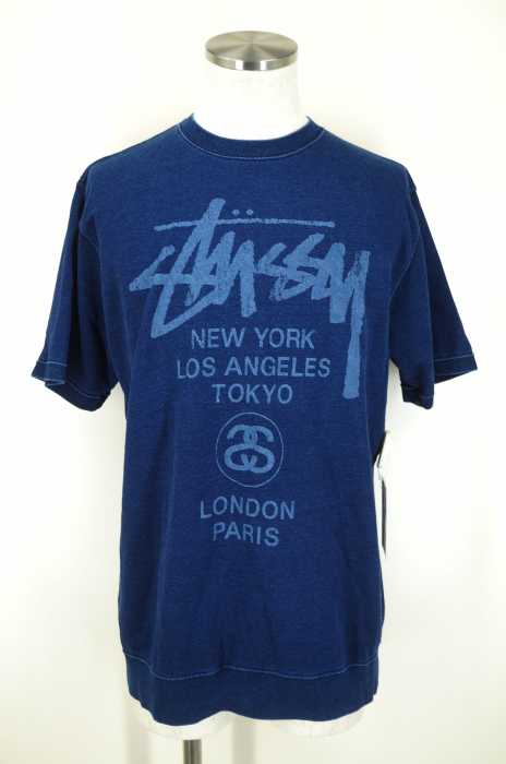 STUSSY （ステューシー） S/S インディゴワールドツアースウェットカットソー メンズ トップス