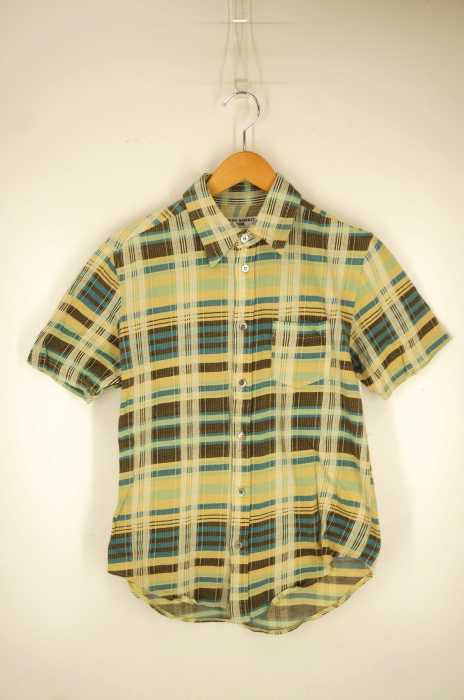 KATHARINE HAMNETT LONDON(キャサリンハムネットロンドン) チェック柄 半袖シャツ メンズ トップス