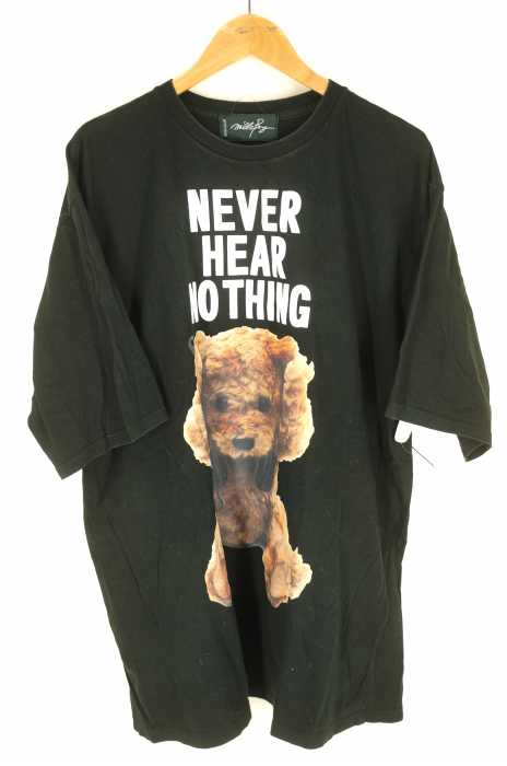MILKBOY(ミルクボーイ) NEVER HEAR BEAR プリント クルーネックTシャツ メンズ トップス