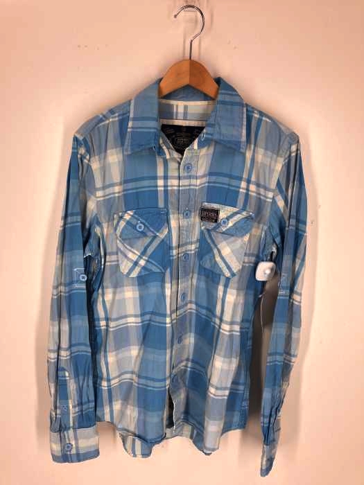 SUPERDRY（スーパードライ） チェック柄 ワークシャツ メンズ トップス
