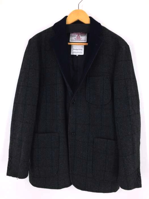 SEVENDAYS=SUNDAY(セブンデイズサンデイ) Harris Tweed ウール混 2Bテーラードジャケット メンズ アウター