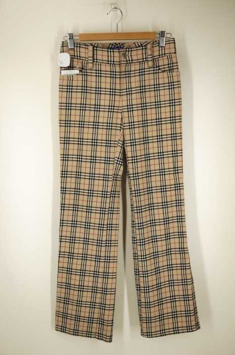 BURBERRY BLUE LABEL (バーバリーブルーレーベル) ウールチェックパンツ レディース パンツ