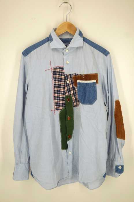 JUNYA WATANABE COMME des GARCONS MAN （ジュンヤワタナベコムデギャルソンマン） AD2011 異素材切り替えシャツ メンズ トップス