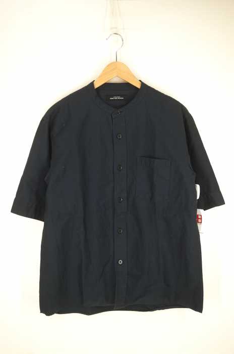UNITED ARROWS green label relaxing （ユナイテッドアローズグリーンレーベルリラクシング） リネン混バンドカラー　BIGシルエット メンズ トップス
