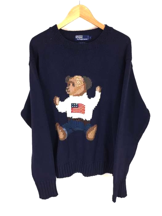 Polo by RALPH LAUREN（ポロバイラルフローレン） ポロベアー クルーネック ニット メンズ トップス