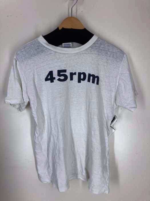 美品✨近年モデル✨フォーティーファイブアール Tシャツ ロゴプリント 45R（フォーティファイブアール）の「45RPMプリントTシャツ