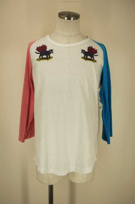AlexanderLeeChang （アレキサンダーリーチャン） pinyapple stitch raglan 3/4 ラグラン メンズ トップス