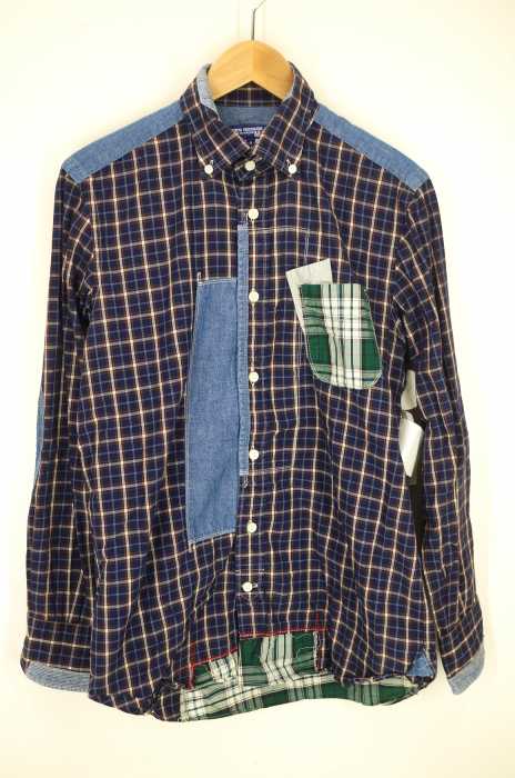 JUNYA WATANABE COMME des GARCONS MAN (ジュンヤワタナベコムデギャルソンマン) AD2011 ボタンダウンパッチワークシャツ メンズ トップス