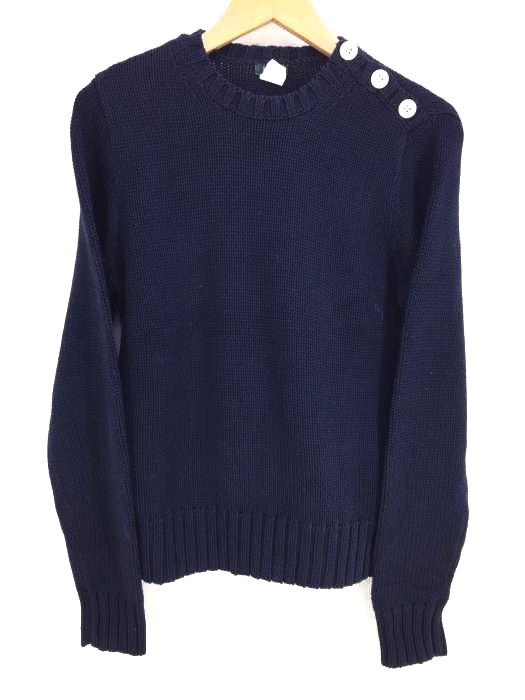 J.CREW(ジェイクルー) ショルダーボタンコットンニットプルオーバー レディース トップス