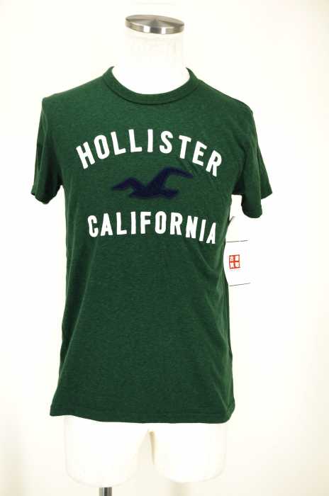 Hollister （ホリスター） ロゴワッペン付きTシャツ メンズ トップス
