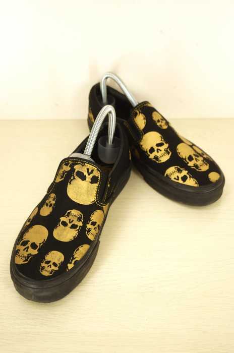  GX3441 スニーカー スカル 柄 VANS （バンズ ） スカル柄スリッポンスニーカー メンズ シューズ
