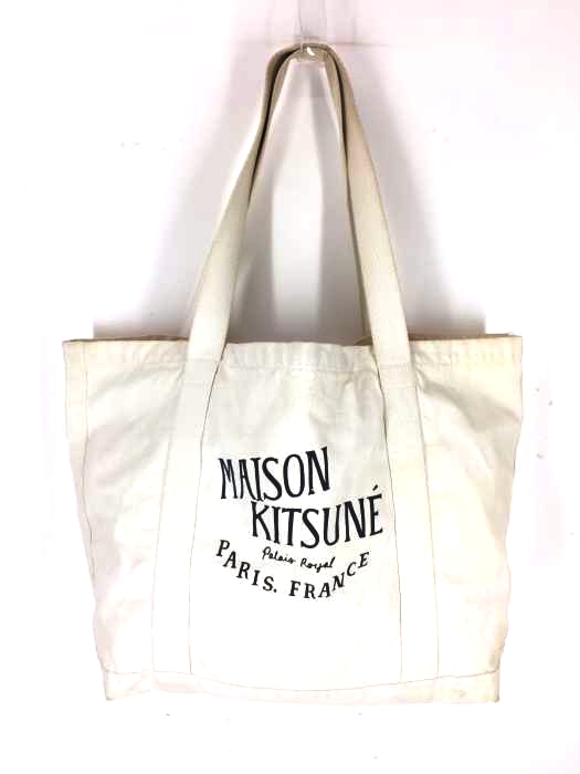 MAISON KITSUNE（メゾンキツネ） SHOPPING BAG キャンバス トートバッグ メンズ バッグ