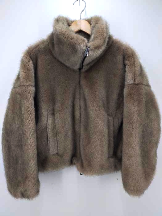 ZARA(ザラ) FAUX FUR JACKET フェイクファージャケット レディース アウター