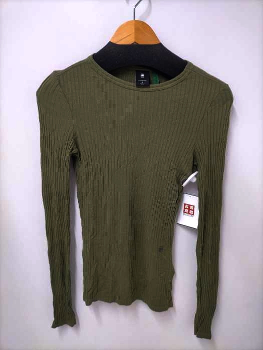 GSTAR RAW(ジースターロー)SLIM RIB LONG SLEEVE TOP 【中古】【ブランド古着バズストア】｜GSTAR